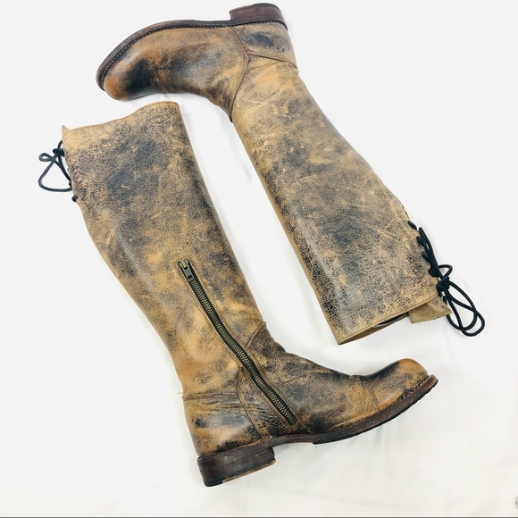 Bed Stu Manchester Rustic Back Lace Tall Boot - Picture 1 of 15